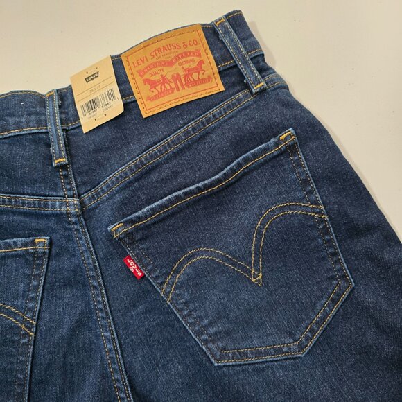 NWT Levi's Wide Leg High Rise Jeans Retro Dark Wash Size 26 - Picture 3 of 8